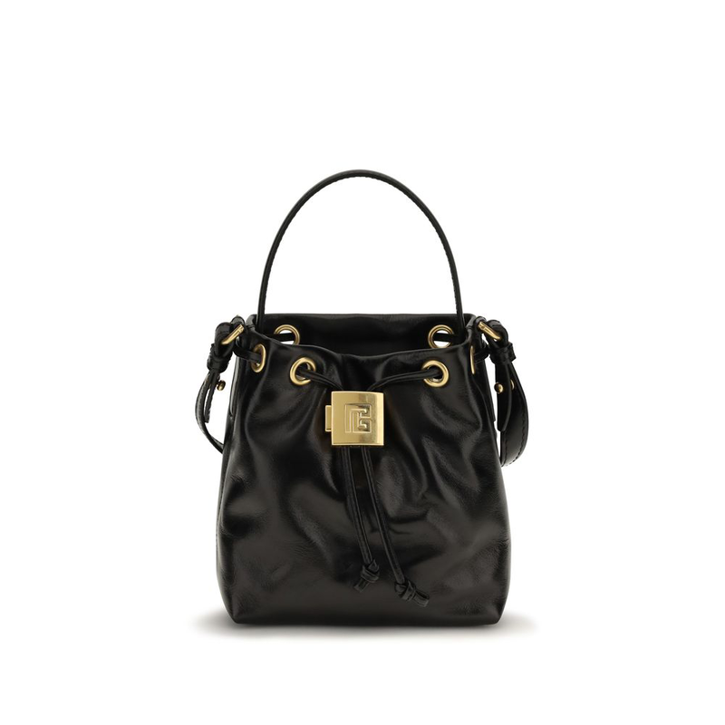 Black calf leather bos taurus backet bag-null