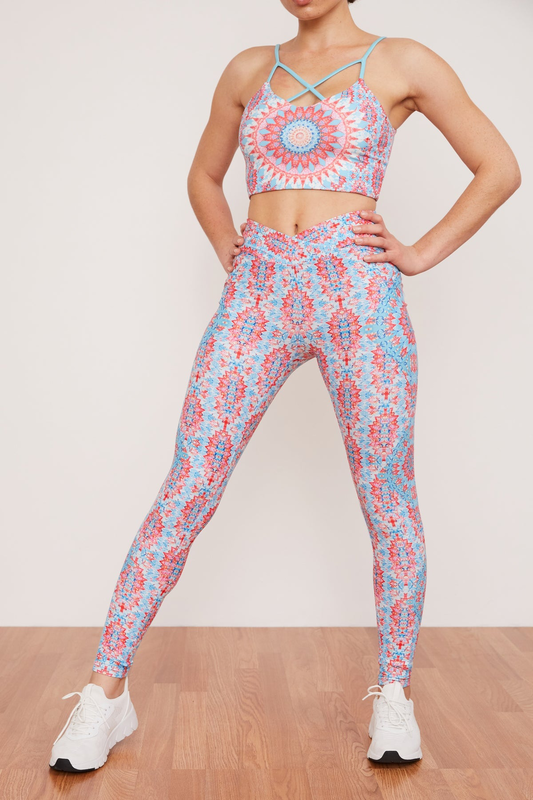 Product image: Wolven crossover pocket legging in amalfi-null