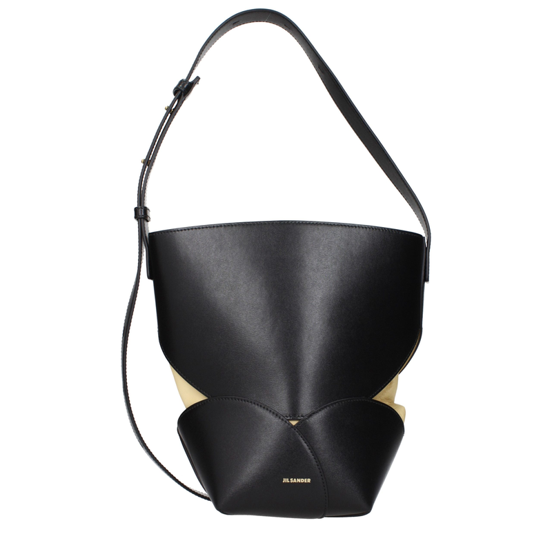 Black leather crossbody bag-null