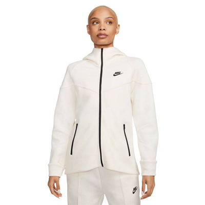 Nike sportswear womens tech fleece full-zip windrunner, Pale Ivory, medium