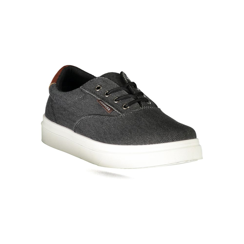 Black polyurethane men sneaker-null
