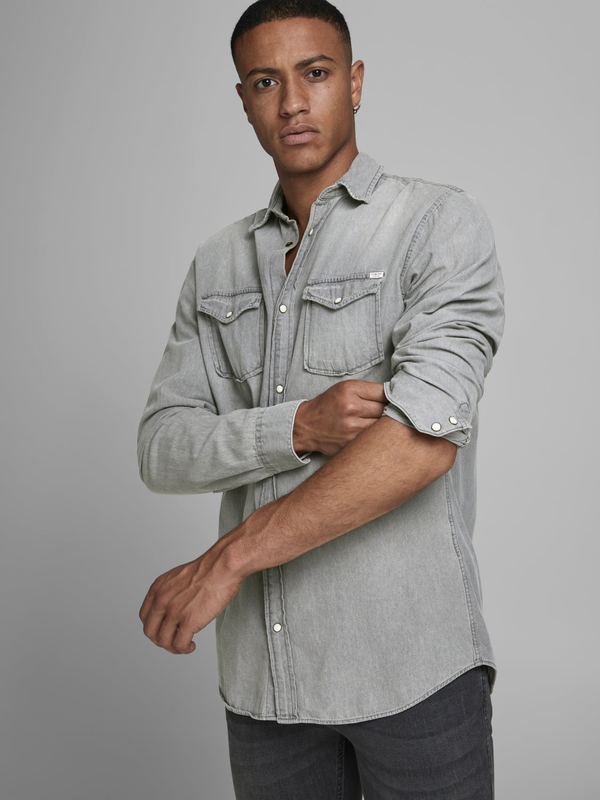 Jjesheridan shirts - light grey denim-null