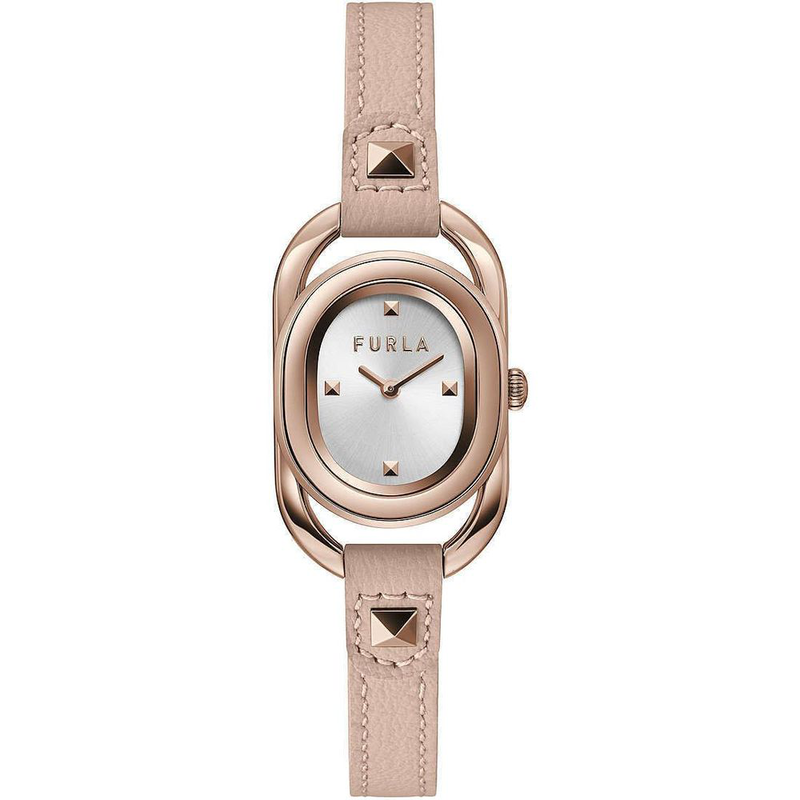 Multicolor leather dress watch-null
