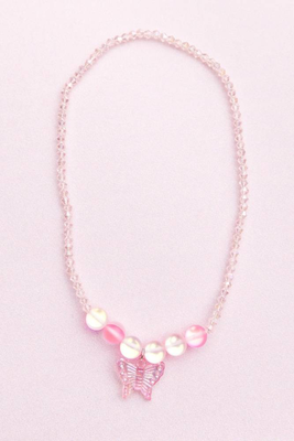 Great pretenders boutique holo pink crystal necklace