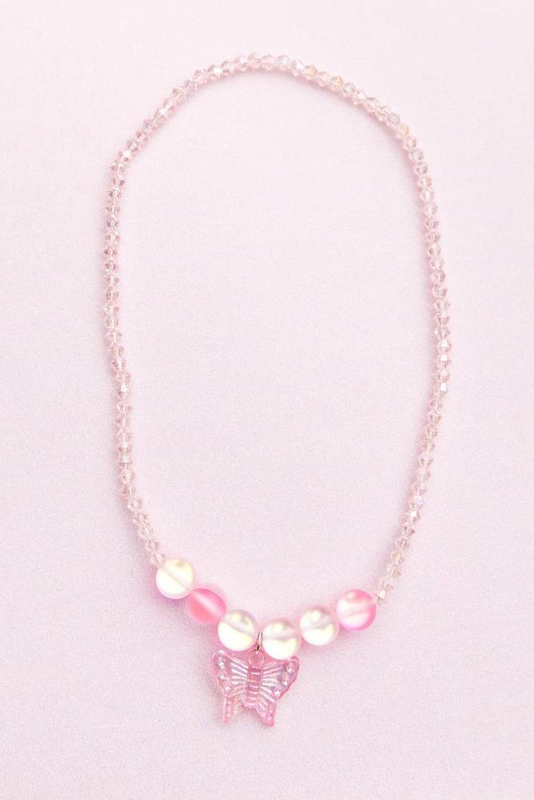 Great pretenders boutique holo pink crystal necklace image number null