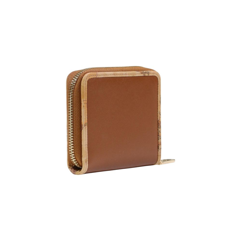 Brown leather wallet-null