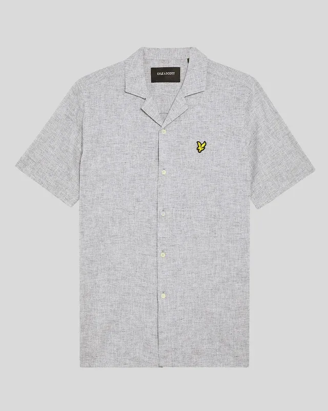 Linen blend oxford revere hirt x583 green mercurial-null