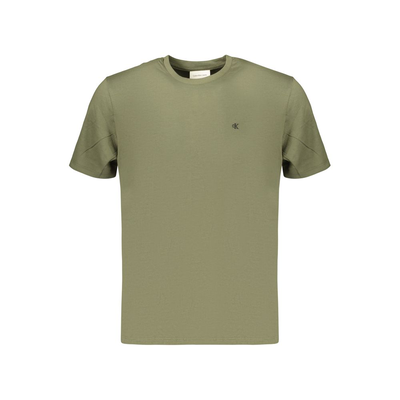 Green cotton men's t-shirt, Green, medium