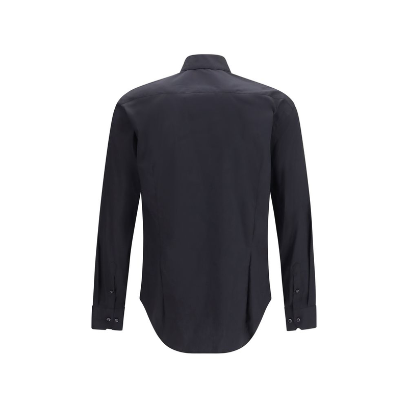 Black cotton dress shirt-null
