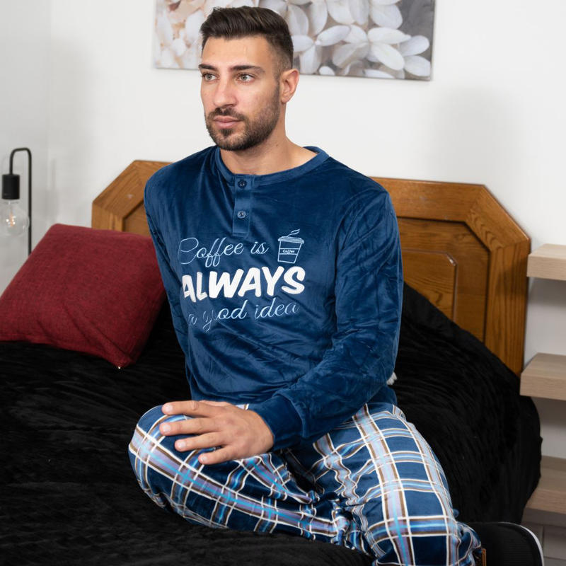 Mens velvet pyjama #q2733 image number null