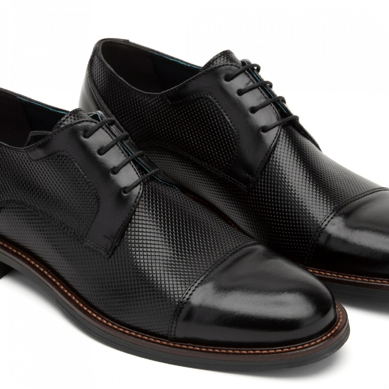 Derby leather shoes-null
