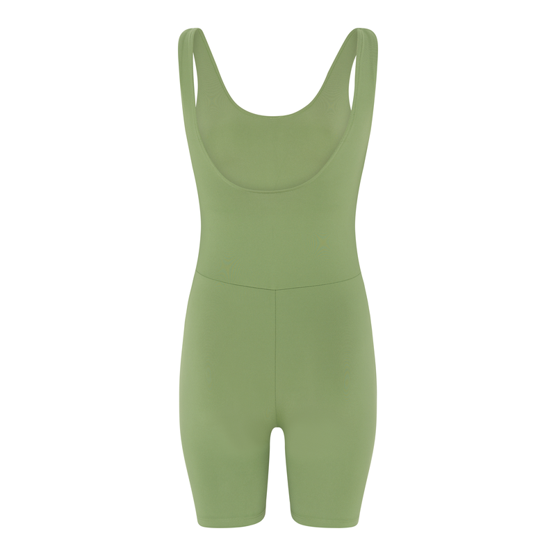 Girlfriend collective bike unitard in santis image number null