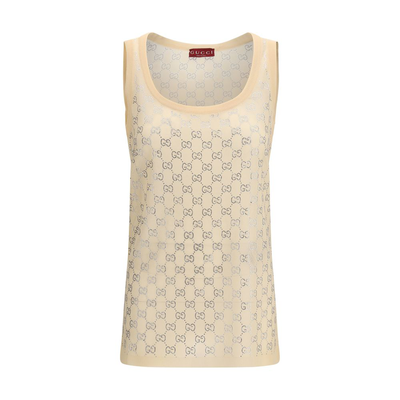 Multicolor silk tank tops, Multicolor, medium