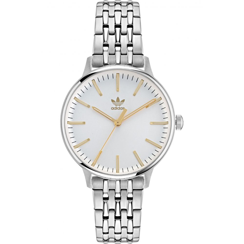 Gray stainless steel dress watch-null
