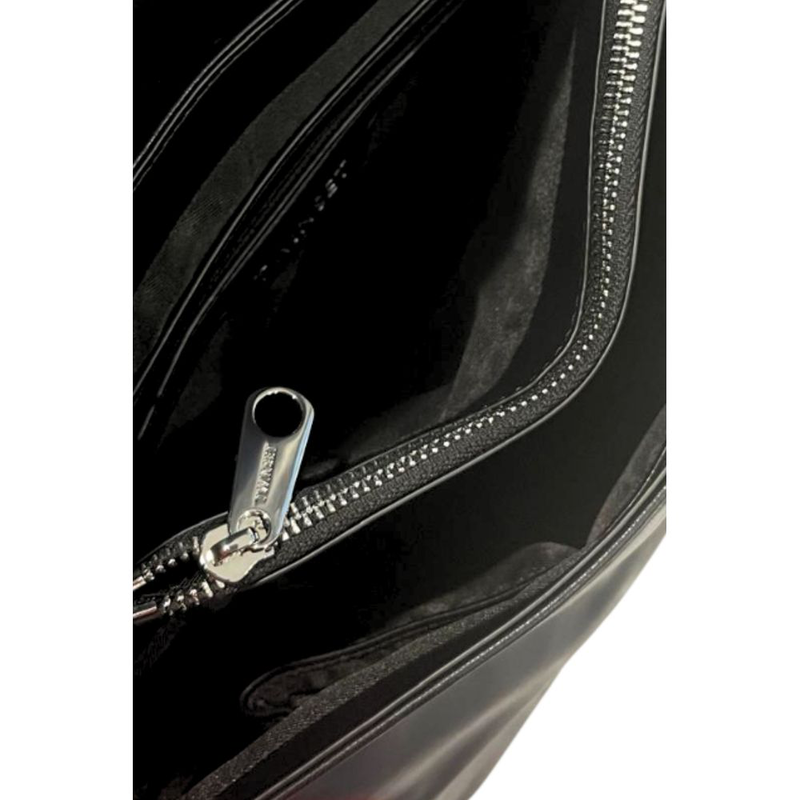 Black pu women handbag-null