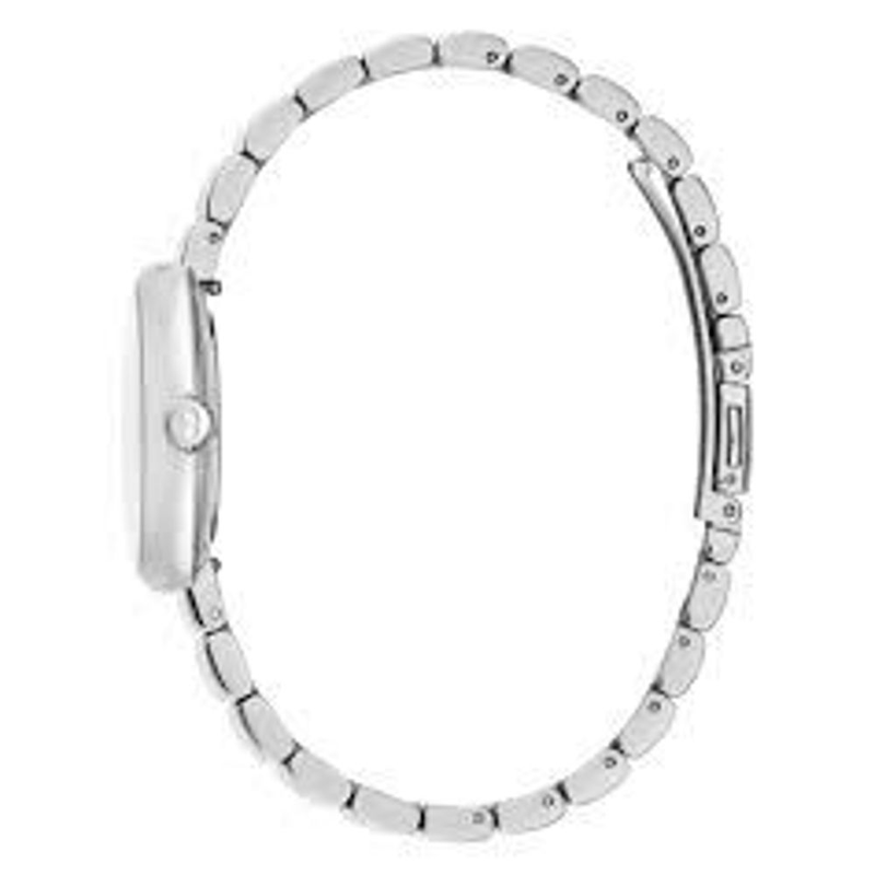 Gray stainless steel dress watch-null