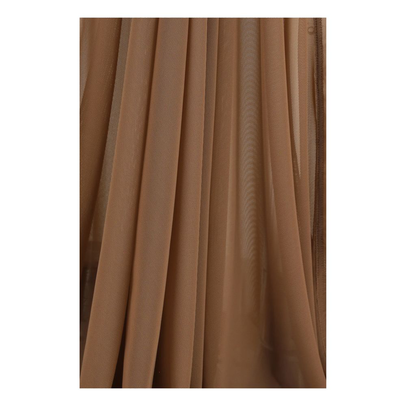 Brown polyamide casual dress-null