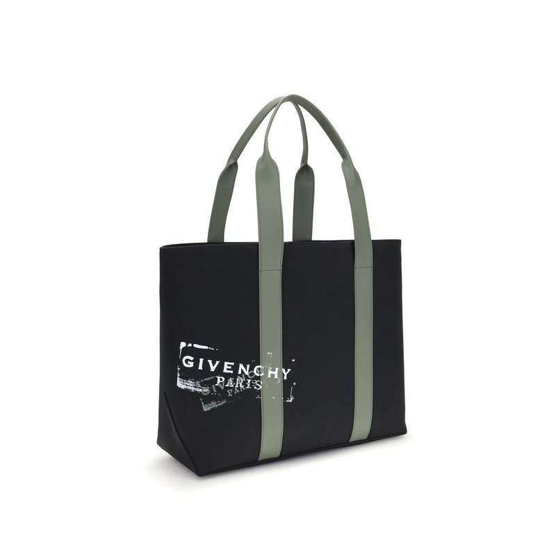 Black cotton shoulder bag-null