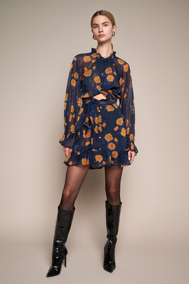 Yellow life, Dark blue with yellow, medium