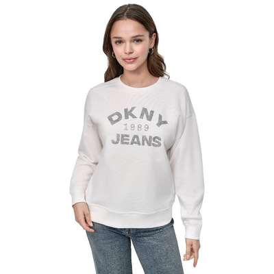 Dkny logo sweater, Ivory, medium