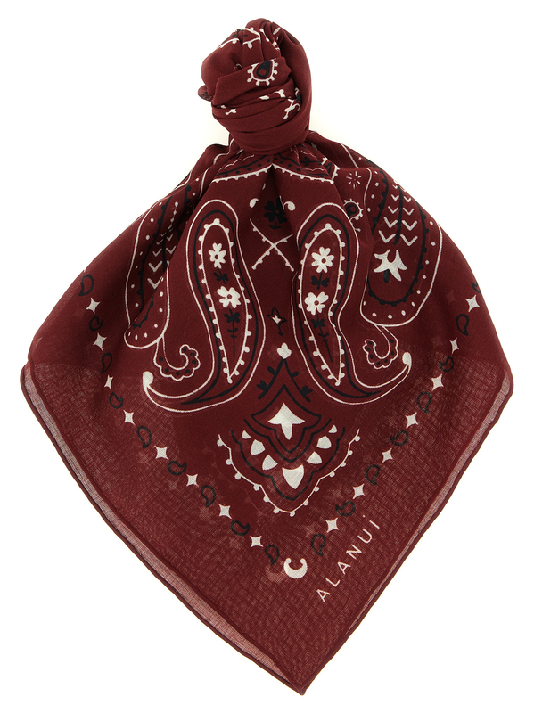 Bordeaux cotton scarf-null