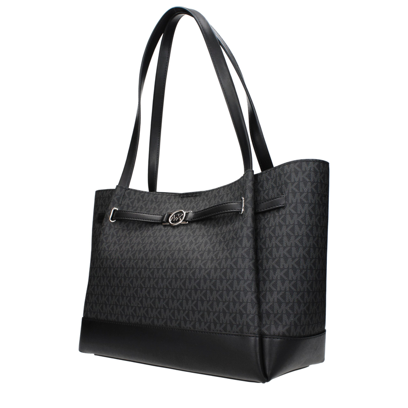 Black fabric shoulder bag-null