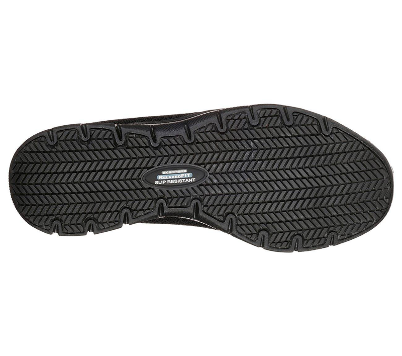 Skechers work lace up mesh slip resistant w-null