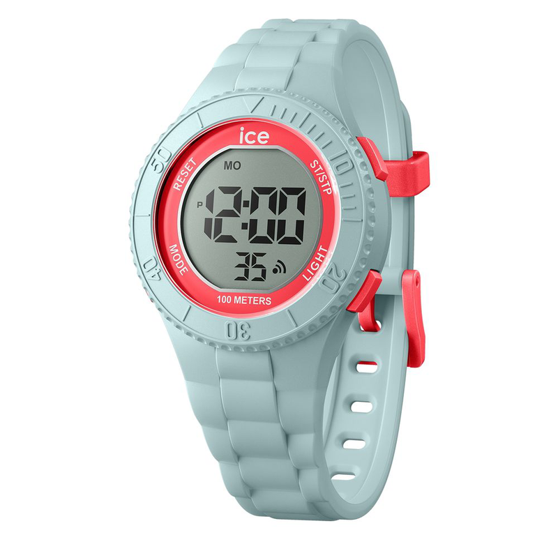 Gray synthetic digital watch-null
