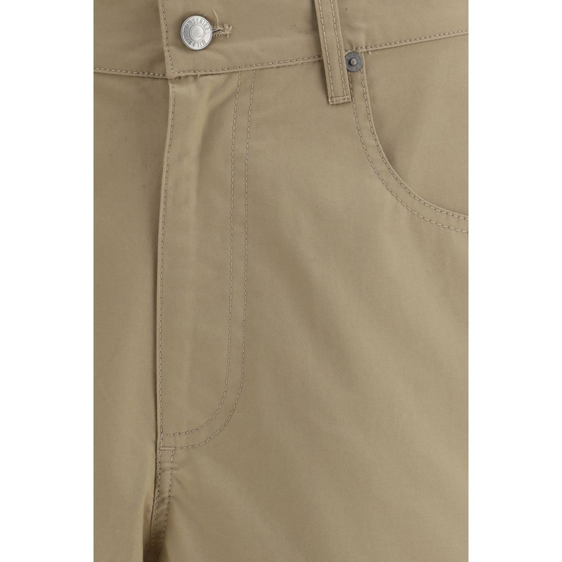Beige cotton bermuda shorts-null