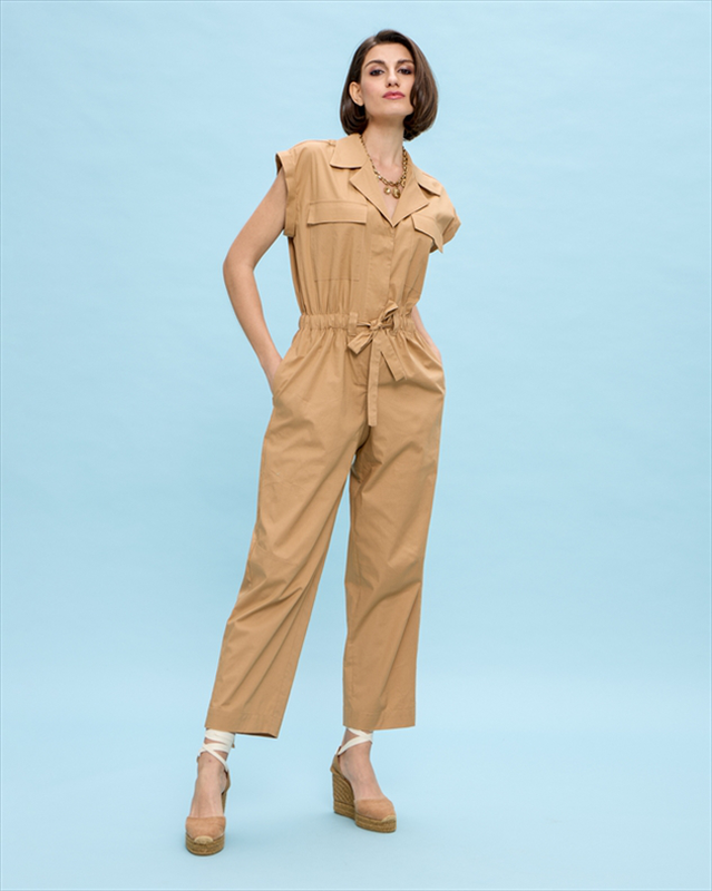 Jumpsuit cotton short sleeve image number null