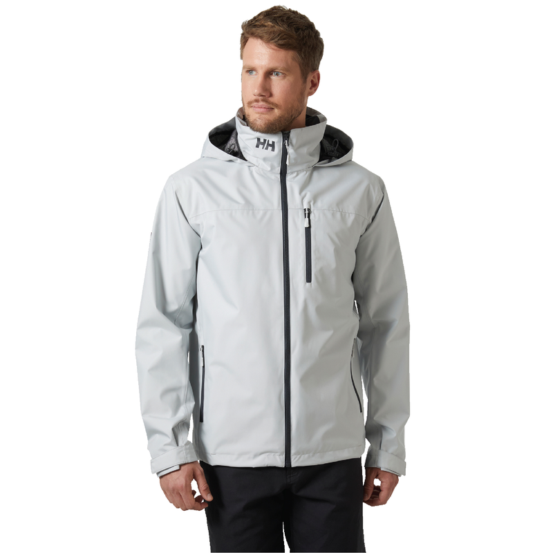 Mens crew hooded jacket 2.0 - grey fog , s-null