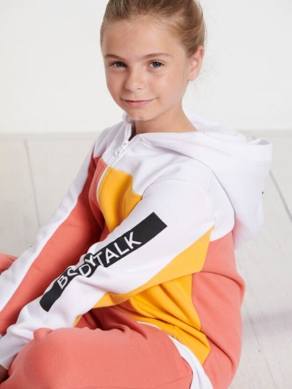 Body talk kids hooded zip sweater for girls `trailblazer` 00375-null