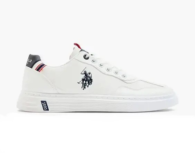 U.s. Polo assn. White sneaker, White, medium