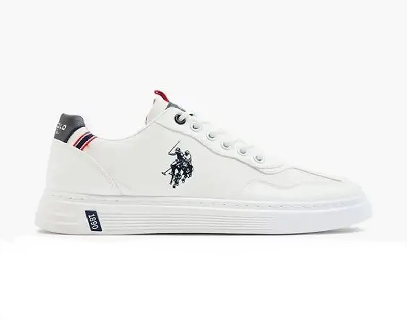 Us polo assn white sneakers hotsell