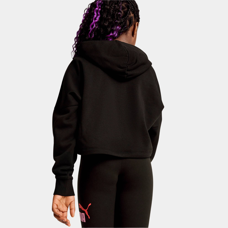 Essentials logo cropped hoodie image number null