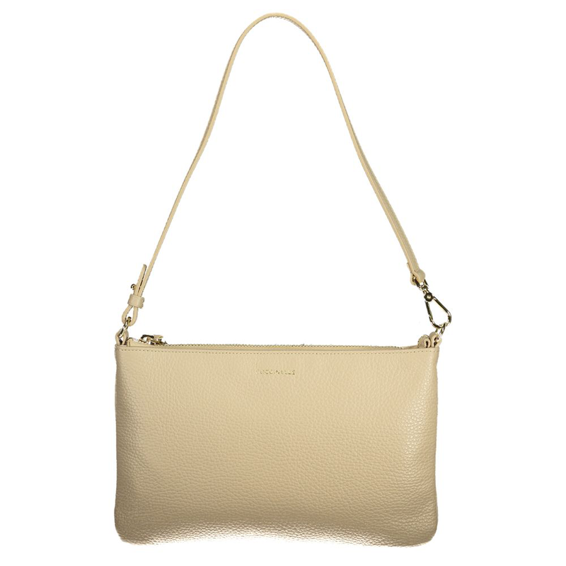 Beige leather women handbag-null