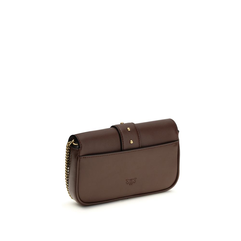 Brown calf leather bos taurus shoulder bag-null