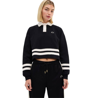 Sartoria sombra cropped rugby top, Black, medium