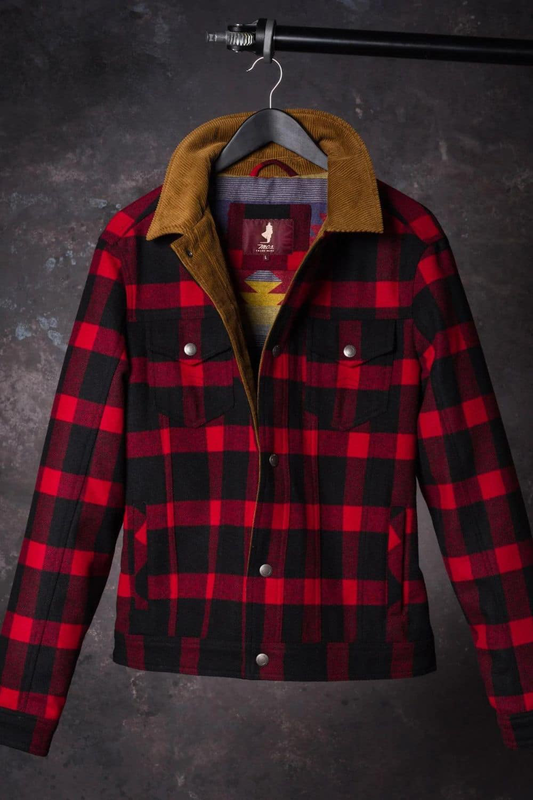 Marlboro check trucker jacket-null