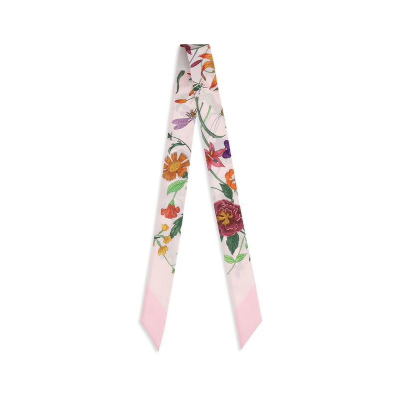 Multicolor silk scarf-null