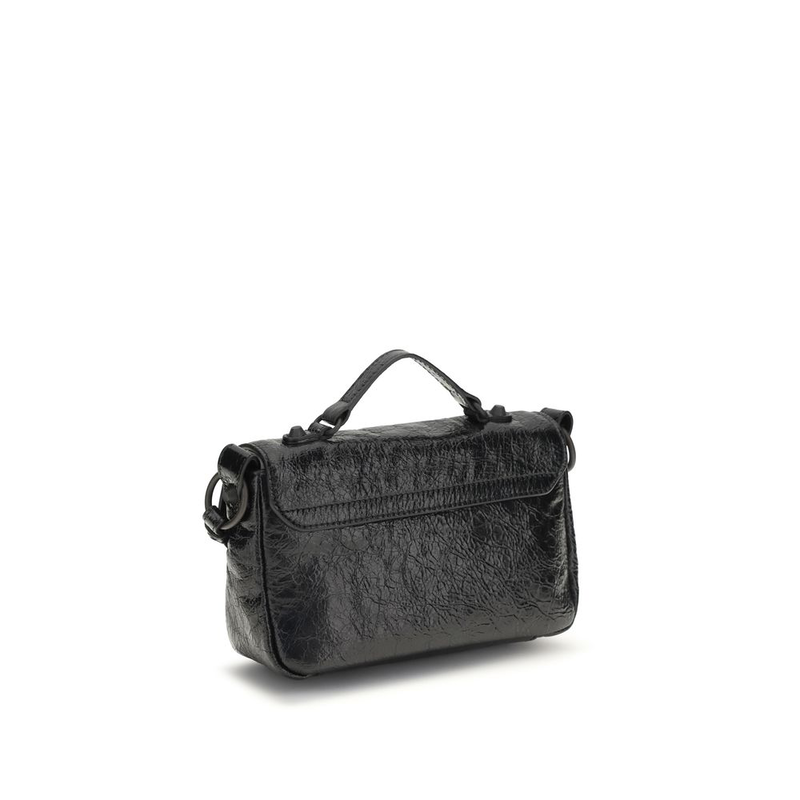 Black lamb ovis aries aries shoulder bag-null