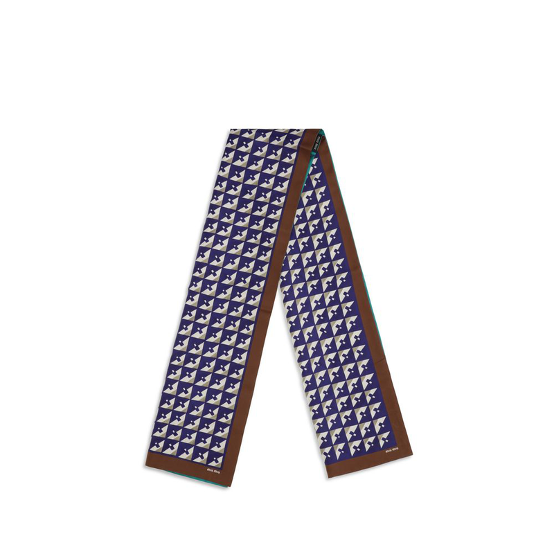 Multicolor silk scarf-null