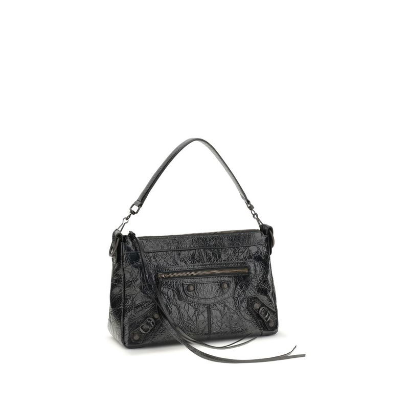 Black lamb ovis aries aries shoulder bag-null
