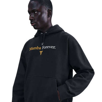 Kobe forever fleece hoodie, Black / Gold, medium