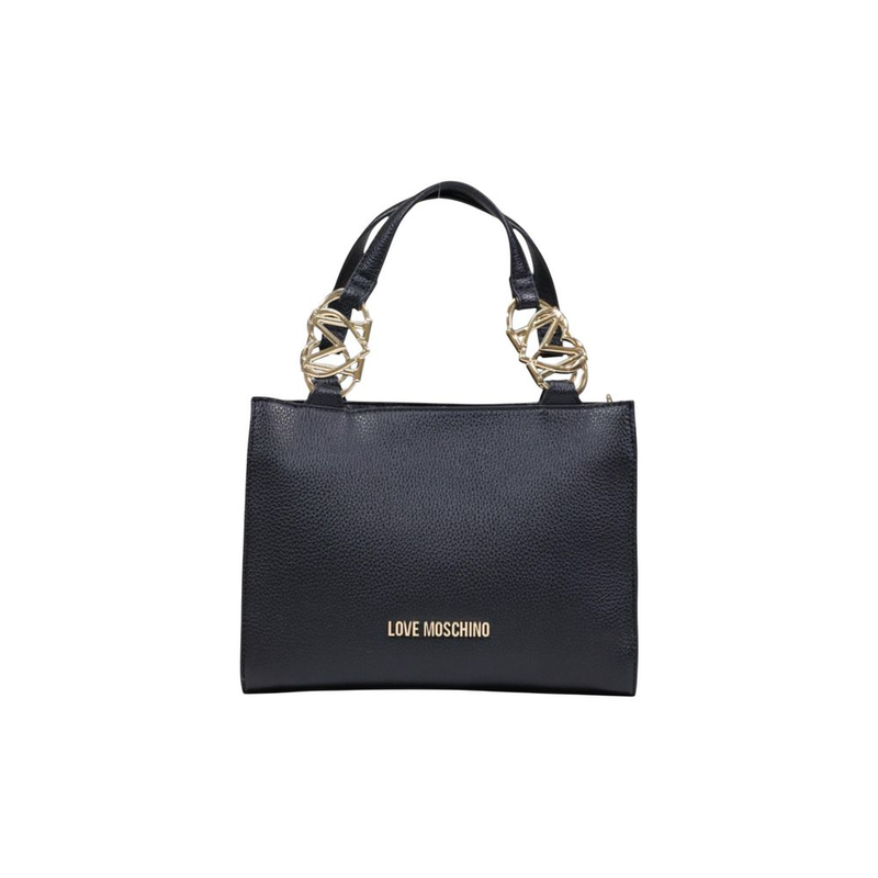Black polyethylene handbag-null