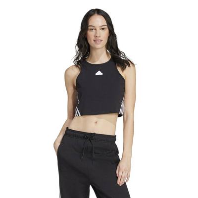 Women fi 3-stripes tank, Black, medium