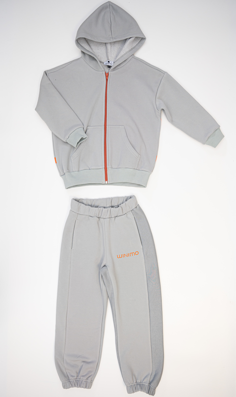 Set sweatshirt hoodie cardigan with joggers image number null