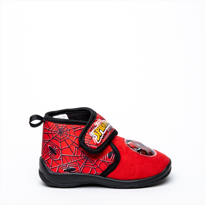 Spiderman red velcro strap boys slippers
