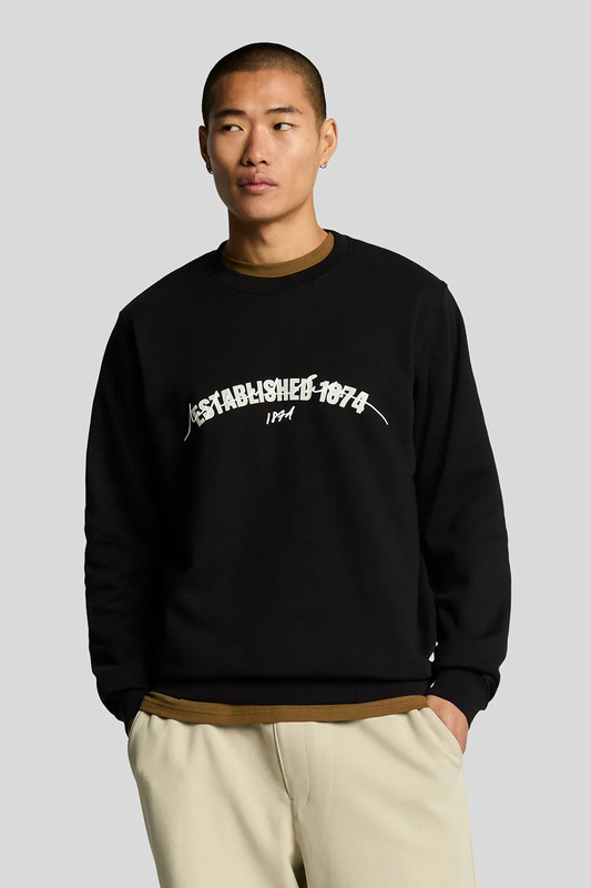 Lyle & scott est 1874 graphic sweatshirt-null