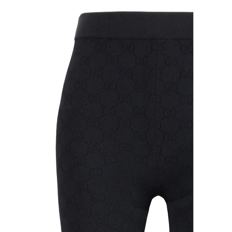 Black viscose leggings-null